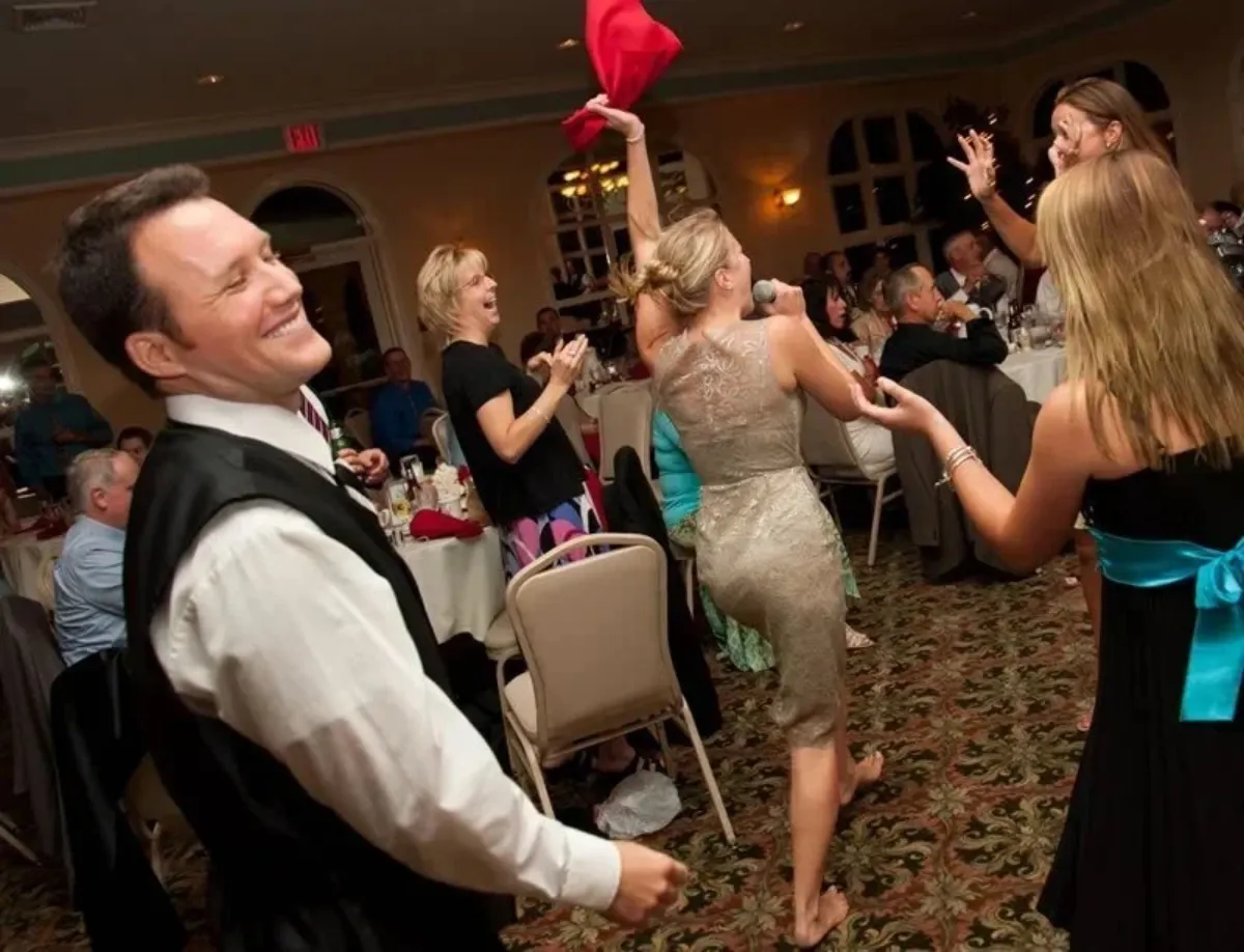 Adam Conway entertaining at an event