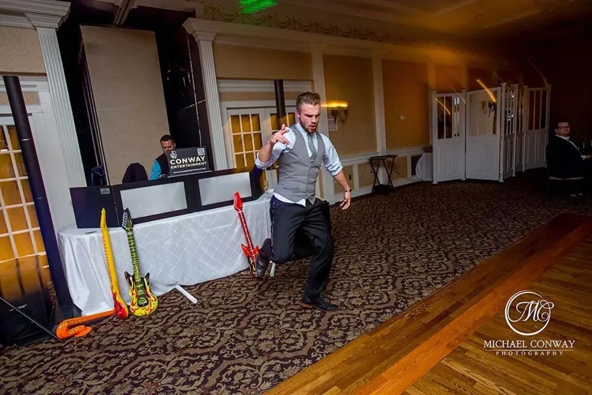 Adin Kovacik entertaining at an event