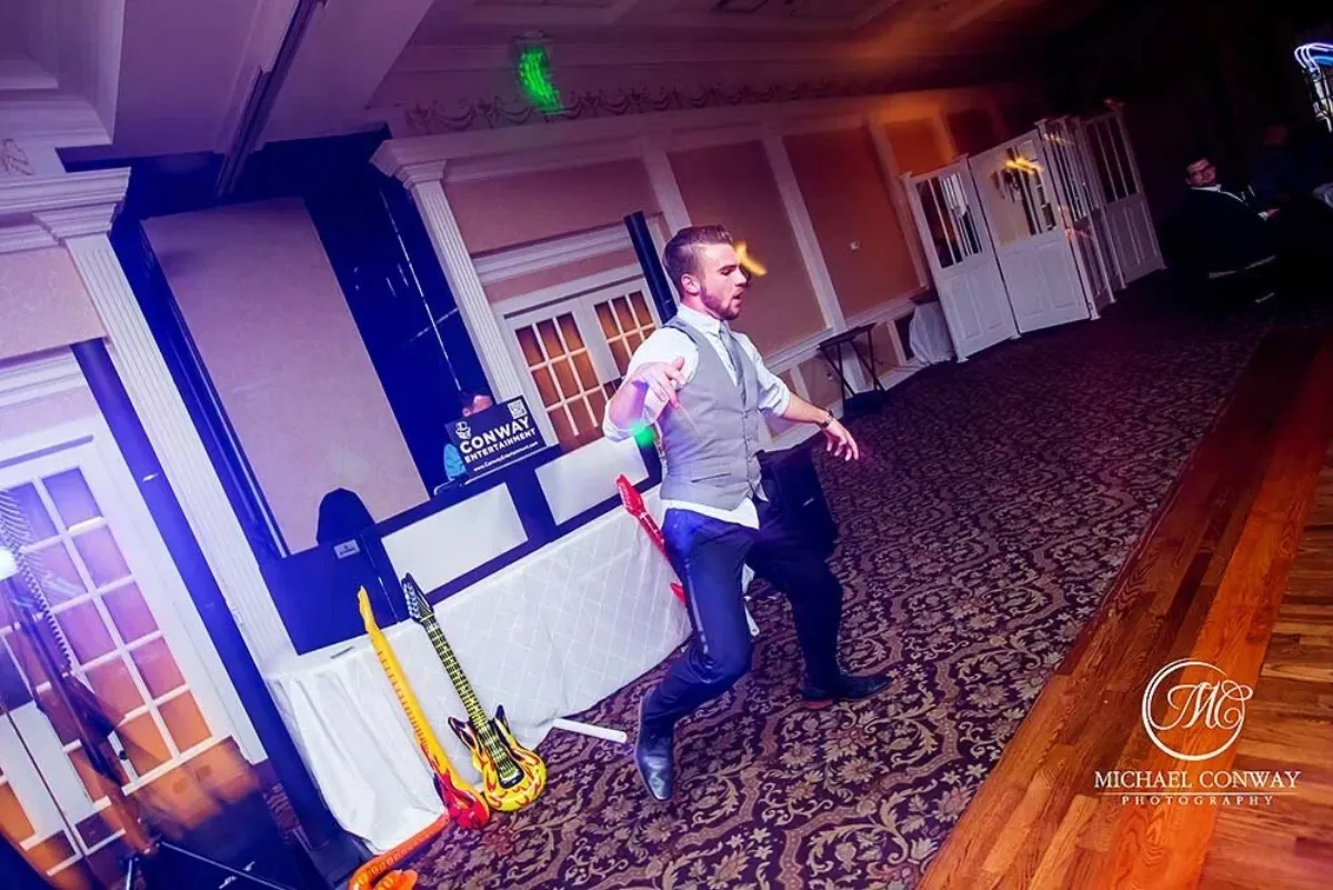 Adin Kovacik entertaining at an event
