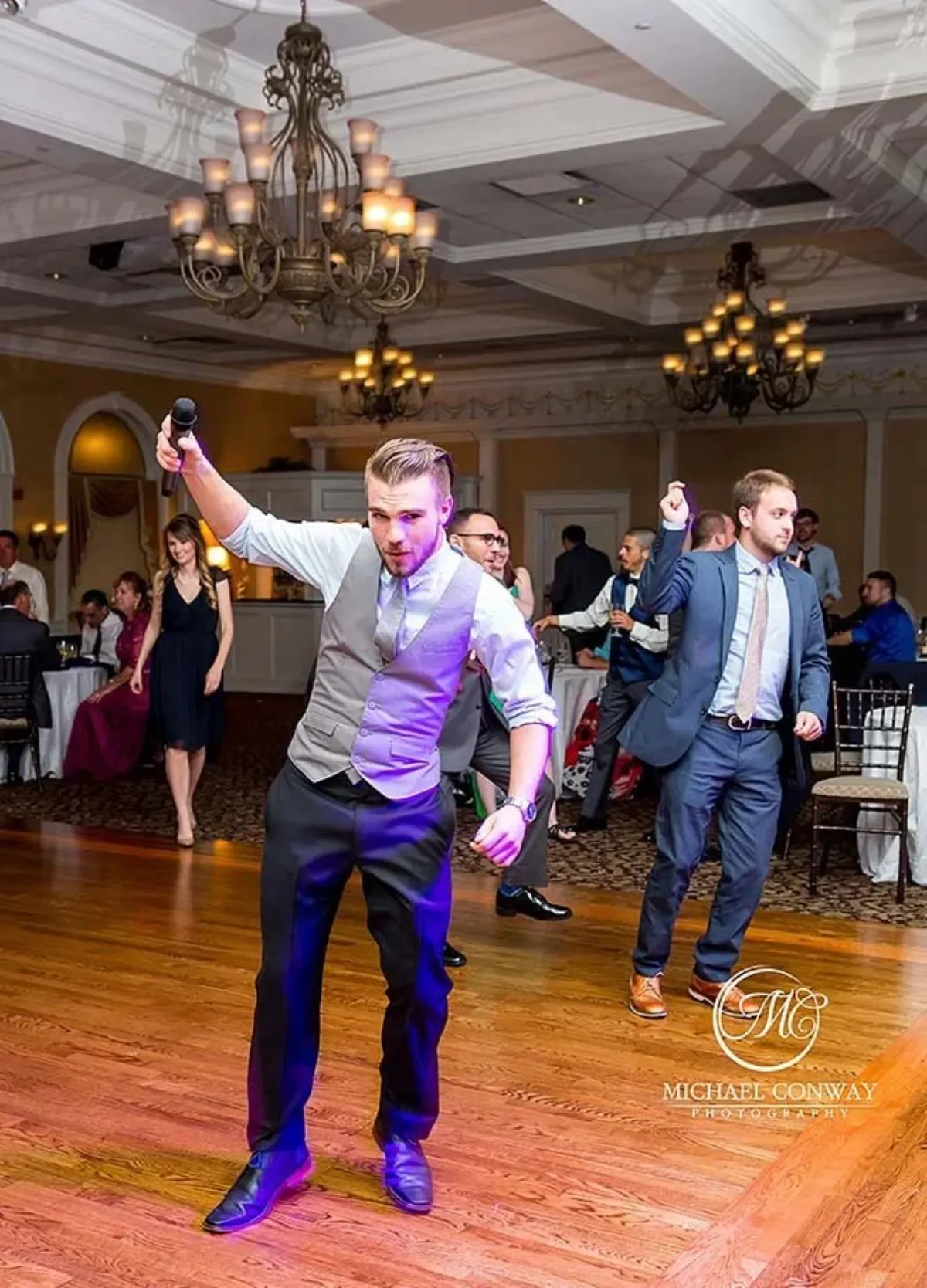 Adin Kovacik entertaining at an event