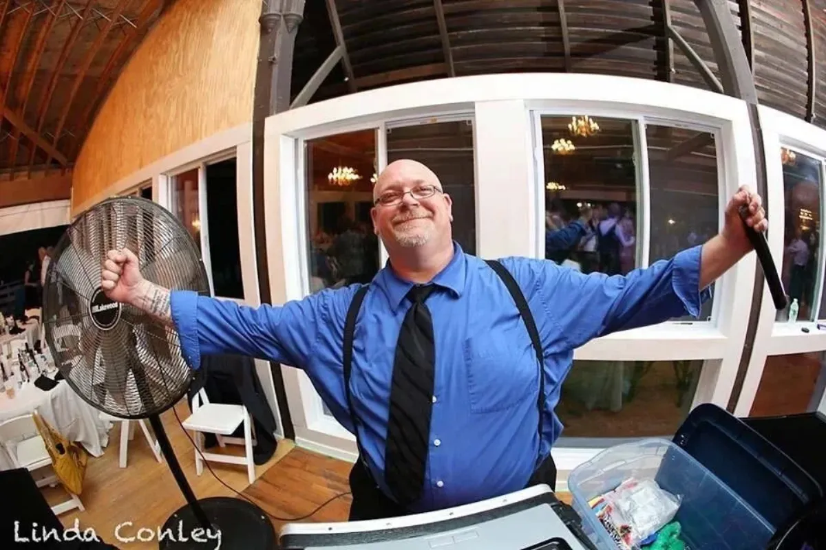 Brian Garreau entertaining at an event
